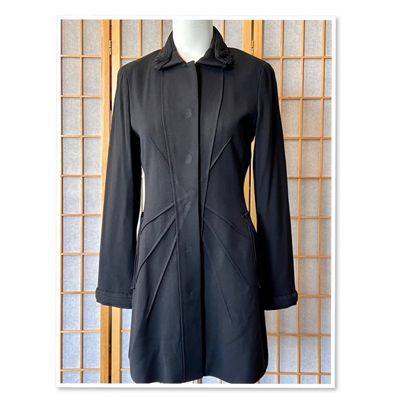 Elie Tahari Virgin Wool Coat - Picture 2 of 15